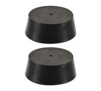 Toolzia rubber bung, 75mm to 90mm Solid Test Tubes Bungs Tapered Stopper Black for Lab Home 2 Pieces