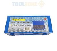 Toolzone 10Pc 1" Deep Impact Sockets