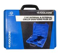 Toolzone 11-Piece Circlip Plier Set - Heavy-Duty, Internal & External Use