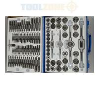 Toolzone 110Pc Tap & Die Set Alloy Steel