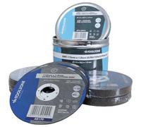 Toolzone 115mm Ultrathin Cutting Disc - 50 Pack Ultra Thin 115 X 1.0mm Cutting Discs In A Metal Tin