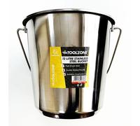 Stainless Steel Bucket 12 Litre - Toolzone KDPGD182