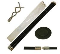 Toolzone 12 Pc Drain Rod Set With Worm And 100mm Plunger