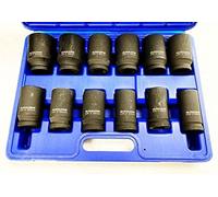Toolzone 12 Piece 3/4" Drive Deep Impact Socket Set Workshop Garage DIY