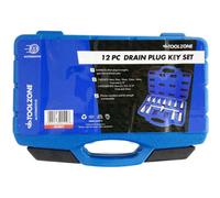 Toolzone 12 Piece Drain Plug Key Set Universal Car Oil Sump Tools