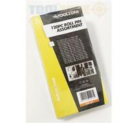 Toolzone 120 Piece Roll Pin In Assortment Box Quality Heavy Duty
