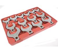 Toolzone 14Pc mm 1/2" Drive Jumbo Crows Foot / Flare Nut Spanner Wrenches