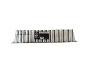 Toolzone 15 Piece Deep Crv Sockets On Metal Rail 1/2" (10- 24mm)
