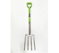 Toolzone 24" Stainless Steel Digging Fork Heavy Duty With D Handle - Quality Tool