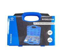 Toolzone 26Pc 3/8" Drive Socket Set With Ratchet & Extensions