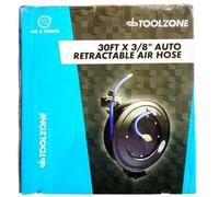 Toolzone 30Ft Retractable Air Hose Reel 3/8" Diameter For Air Tools