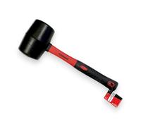 Toolzone 32Oz Rubber Mallet Fibre Handle Red and Black