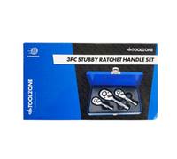 Toolzone 3Pc Stubby Ratchet Handle Set