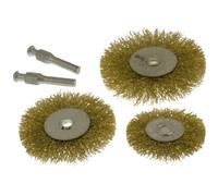 Toolzone 5Pc Flat Wire Wheels For Drill