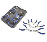 Toolzone 5pc Mini Soft Grip Plier Set in Zip Case