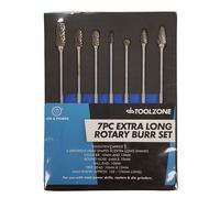 Rotary Burr Set Extra Long 150mm Shank Tungsten Carbide Burrs 7PC High Quality