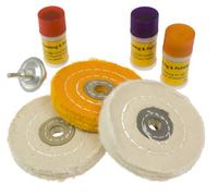 Toolzone 7pc Cleaning And Polishing Set (Wheels And Compounds)