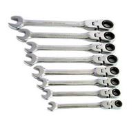 Toolzone 8 Piece Metric Flex Ratchet Combi Wrench