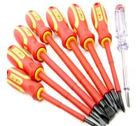 Toolzone 8 Piece Vde Insulated Screwdrivers & Tester Set