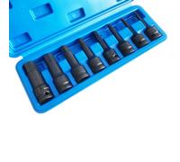 Toolzone 8Pc 1/2 Inch Impact Hex Bits 5-19mm