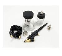 Toolzone Air Brush Kit Mini Spray Gun Artist Craft Hobby Precise Model Painting 15-30Psi