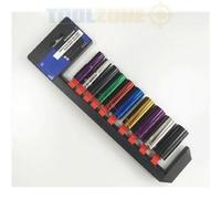 Toolzone Colour 10Pc 3/8'' mm Deep Crv Sockets