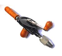 Toolzone Double Pinion 1/4" Hand Drill Wood Handle