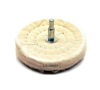 toolzone DR208 100 mm Cloth Polishing Mop Wheel - White