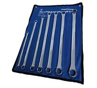 Extra Long Ring Spanner Set Double Ended Aviation Wrench Set 7Pc 8-24mm Chrome