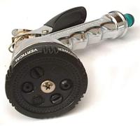 toolzone GD166 6 Pattern Chrome HD Water Spray Gun - Silver