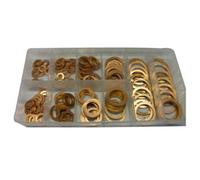 Toolzone Hw180 140-Piece Solid Copper Washer Assortment Kit