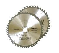 toolzone PA026 TCT Circular Saw Blades 2Pc 250mm 40 and 60 Teeth, 12 V, Silver