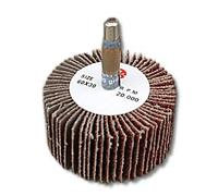 Toolzone Sanding/Sander Flap Wheels for Drills - 60mm Diameter - 30mm Width - 40 Grit