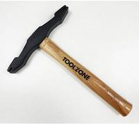Toolzone Scutch Hammer, Double Ended Hickory Handle Bricklayers - Masons Easy To Use Uk