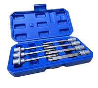 Toolzone Star Bit Socket Set - 3/8" Drive Long Reach 7 Piece Set
