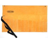Toolzone TB031 12 Pocket Leather Tool/Chisel Roll,Gold