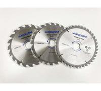 Toolzone Tct Circular Saw Blades 20 24 40 Teeth 190mm X 30mm 3 Piece