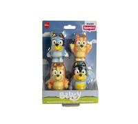 Toomies Bluey Squirter 4-Pack, Bath Toy Set With Bluey, Bingo, Mum And Dad, Water Squirting Fun For Toddlers, Designed For Little Hands, Promotes Motor Skills, Creative Play, Ages 18 Months plus