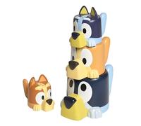 Toomies Bluey's Family Pourers with Designs Featuring Chilli, Bandit, Bingo, and Bluey - Nesting, Stacking Cups for Bath Time - Officially Licensed Bluey Toys - Baby Bath Toys for +18 Months