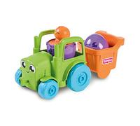 Toomies E73219C Tomy Hide and Squeak 2 in 1 Transforming Tractor, Push-Along Egg Character, Educational Shape Sorter with Colours and Sound, Toy for Baby Boys & Girls Aged 1, 2 & 3 Years Old