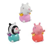 Toomies E73413 Peppa and Friends Squirters, Soft Touch Squeezable Bath Toys, Water Squirter Playset, Multicolor, Small