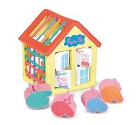 Toomies E73528 Tomy Activity Sensory Doll House w/Spinning Windows, Stretchy Webs, Block Peppa Pig Shape Sorter-+18 Month Toddler Play Mat & Activity Table Baby Toys