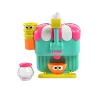 TOMY Toomies Foam Cone Factory Deluxe - Ice Cream Foam Maker Baby Bath Toys - Wall Mounted Bubble Bath Toys for Kids -