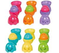 Toomies Hide and Squeak Egg Stackers - Stacking Cups, 6-36M | Egg Cups Stacking Toy - Baby Stacking Cups, Shape Sorter, Baby Sensory Toys, 6 Months to 36 Months