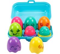 Toomies Hide and Squeak Eggs - Shape Sorter Toy, 6-36 Months | Egg Toy Shape Sorter with Rattle and Squeak Chicks - Baby Toys 6 Months+, 9 Month Old Baby Toys