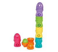 TOMY Toomies Hide and Squeak Big Egg Stacker Baby Toy, Educational Shape Sorter with Colours and Sound, Easter Toy for Babies Toddlers & Little Kids, Boys & Girls from 6 Months, 1, 2 & 3 Year Olds