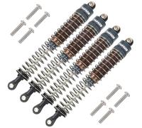 TOOMOD 1/10 110mm RC Oil filled Shock Absorbers kit for Tamiya Bullhead Super Clod Buster TRX4 Axial SCX10 D90 Crawler Car Buggy Car Upgrades Replace Parts (Grey)