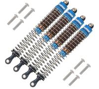 TOOMOD 1/10 130mm RC Oil filled Shock Absorbers kit for Tamiya TRX4 Axial SCX10 D90 Crawler Car Buggy Car Upgrades Replace Parts (Blue)