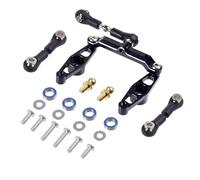 TOOMOD 1/10 RC Car Aluminum Alloy Ball Bearing Crank Steering Arms Set with Tie Rod Steering Assembly for Tamiya TT-02, TT-02D, TT-02E, TT02-B Upgrade