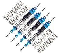 TOOMOD 100mm RC All Aluminum Alloy Oil Filled Shock Absorbers kit for Axial SCX10 D90 TRX4 Tamiya Bullhead SuperClod Buster Truck Crawler/Truck/Car Upgrades Replace Parts (Blue)